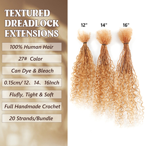Extensions de cheveux humains 100% naturels, bouclées, 16 pouces, 0,15 cm, 27 #   Extensions de cheveux personnalisables et remodelables pour femmes - Product Image 6