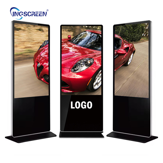 INGSCREEN Floor Standing 22 32 43 49 55 65 Media Android 5.1 1GB+8GB Full Hd Touch Digital Signage Floor Advertising Lcd Player