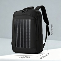 Sac à dos Oxford à panneau solaire intégré pour ordinateur portable, idéal pour les trajets quotidiens et le rangement, vente en gros
