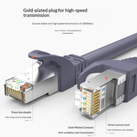Cable Ethernet Gigabit Kneysum de Alta Velocidad CAT5e CCA, Conductor Sólido de 8 Hilos, UTP FTP SFTP, para Hogar, RJ45, 20M, Exterior, 24AWG