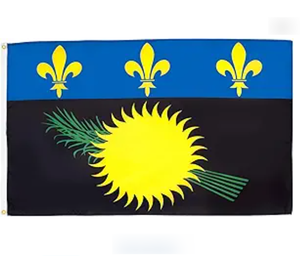 Bandera Dominicana Personalizada al por Mayor, Impresión a una Cara, Resistente a la Decoloración, con 2 Ojales en la Manga Izquierda - Product Image 1