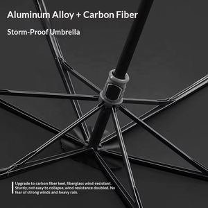 New Three-fold Extra-<b>large</b> Ultra-light Business Gifts Modern Minimalist Design UV Protection Sun Rain Use Electric-fan-style - Product Image 4