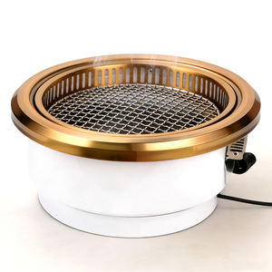 <span class=keywords><strong>Grill</strong></span> électrique commercial japonais <span class=keywords><strong>2500W</strong></span> en acier inoxydable avec revêtement en poudre, faible fumée, intégré, pour restaurant - Product Image 4