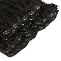 Накладные волосы Afro Kinky Curly на кружевной основе с клипсами, дропшиппинг, натуральные волосы Remy с сохраненной кутикулой