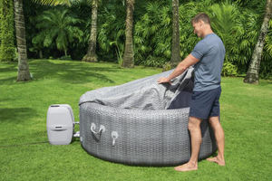 Pour Bestway 60019 Honolulu Portable Outdoor <span class=keywords><strong>Spa</strong></span> PVC <span class=keywords><strong>Gonflable</strong></span> Whirlpool Hot Tub pour 4-6 Adultes - Product Image 5