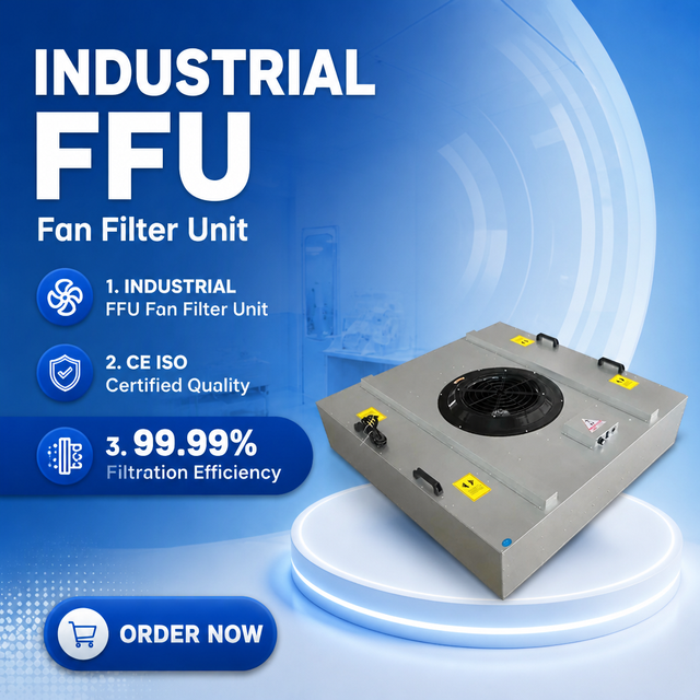 Budget FFU Fan Filter Unit with 2 Year Motor Warranty for Cleanroom Clean Room Laminar Flow