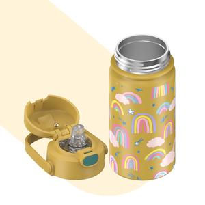 SilverJet Children's Vacuum <b>Flask</b> Stainless Steel 500ml Cartoon Design Portable Leak Proof For Outdoor Travel School Use - Product Image 2