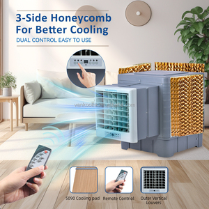 DC năng lượng mặt trời cửa sổ gắn AC điều hòa không khí công nghiệp tạo độ ẩm thiết bị bay hơi tường quạt làm mát thân thiện với môi năng lượng mặt trời điều hòa không khí - Product Image 4