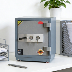 घर और कार्यालय भंडारण और सुरक्षा के लिए दोहरे कुंजी लॉक के साथ फायरप्रूफ सुरक्षित जमा बॉक्स - Product Image 2