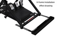 Pièces de fixation réglables à l'arrière de la chaise pivotante de bureau E-sports pour le cadre en X et le support de jeu de course pliant