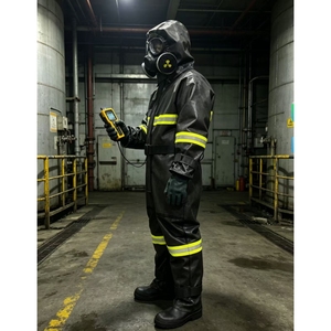 Vêtements de sécurité nucléaire, biologique et chimique de haute qualité, combinaison de protection ignifuge et antistatique avec capuche, vêtements de protection contre les matières dangereuses - Product Image 3