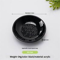 Plateau à savon en plastique durable à deux pièces, standard européen et américain, non fragile, avec logo personnalisé, design moderne