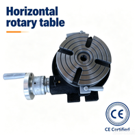 Table rotative horizontale manuelle à succès, table rotative de précision pour machine de fraisage et de perçage