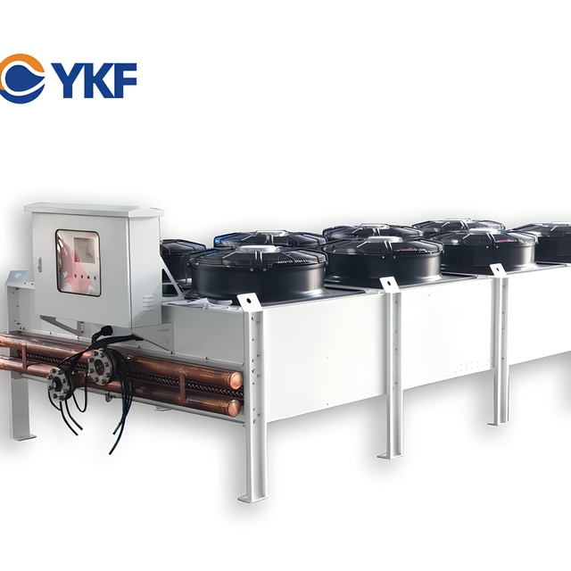 Factory Price 2000kW Cooling Capacity 380V-480V Industrial Flat Plate Dry Cooler for Generator Cooling