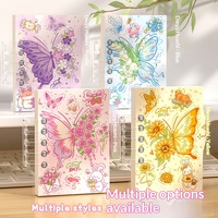 Traumhafter Schmetterling A7 Loseblatt-Mini-Notizbuch Hochwertiges Handbuch Tragbares Taschenbuch mit Spiralbindung Geschenk