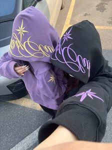 Sudaderas con Capucha Personalizadas con Logotipo, Estilo Y2K, de Algodón, para Streetwear, al por Mayor, en Varios Colores, Cómodas, con Estampado y Bordado de Alta Calidad - Product Image 2