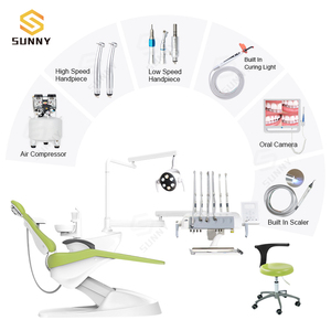 Sillón Dental de Montaje Superior Directo de Fábrica, Unidad Dental Completa, Equipo Eléctrico con Bandeja para Instrumentos - Product Image 1