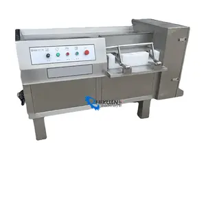 Máquina de corte comercial de carne de pollo congelada, máquina cortadora de cubitos de carne de res congelada