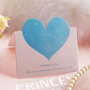 10支/包爱心心形贺卡节日礼品卡结婚请柬浪漫感谢卡 - Product Image 5