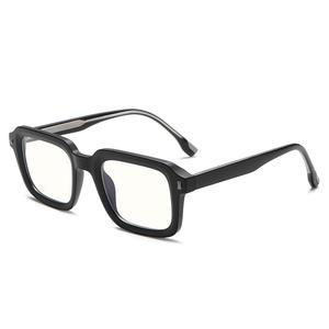 Lunettes carrées Greyjack anti-lumière bleue, monture complète, style uni, verres en acrylique K055OP - Product Image 3