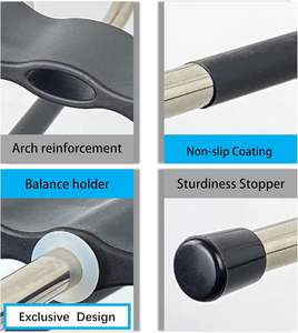 Perchas Mágicas de Plástico ABS y Acero Inoxidable para Pantalones, Ahorro de Espacio, Paquete de 2 con Clips para Armario, Múltiples Capas, Usos Multifuncionales - Product Image 5