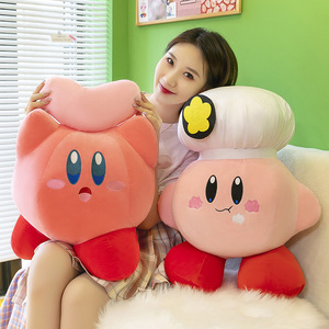 Nueva fresa Chef amor estrella <span class=keywords><strong>Kirby</strong></span> muñeco de peluche <span class=keywords><strong>Kirby</strong></span> almohada lindo Animal relleno muñeca dibujos animados suave cojín muñeca para chico - Product Image 1