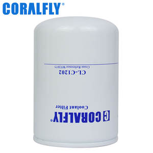 CORALFLY 굴삭기 엔진 필터 예비 부품 냉각수 필터 CL-C1202 WF2075 P552075 BW5075 1246557H1 5839WF2075 PW2013 - Product Image 1
