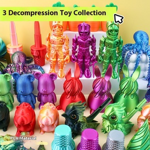 Modèle créatif de dragon chinois imprimé en 3D, épée, fouet, tour hexagonale en spirale, jouet poupée Daquan Zhongcheng ZC-221 en plastique durable - Product Image 2