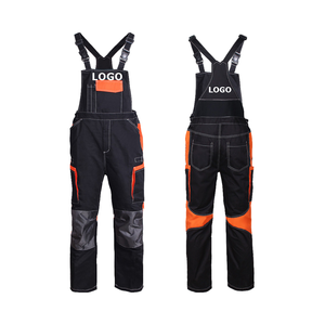 Salopette à bretelles multi-poches en coton respirant personnalisée de haute qualité Vêtements de travail imprimés Uniforme de sécurité Pantalon Logo Unisexe CE - Product Image 2