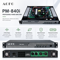 Amplificateur de puissance professionnel 1U 2/4 canaux 400W pour enceintes de salle de conférence, système audio de réunion