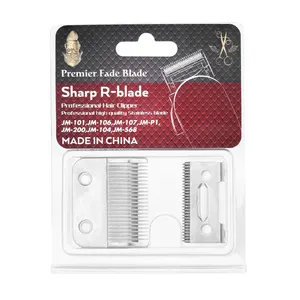 Stainless steel silver hair clipper sharp blade cordless trimmer accessories high quality hair clipper replacement blade set