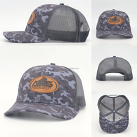 Gorra Trucker Richardson 112 Personalizada con Logotipo, Unisex, de Alta Calidad, con Malla de Rizo, Cierre a Presión, Visera Plana para Hombre