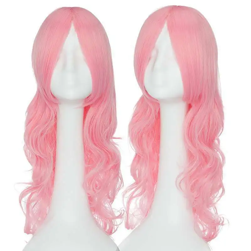 WOMENS LADIES LONG WAVY CURLY FANCY DRESS COSPLAY WIGS POP PARTY COSTUME COLOR