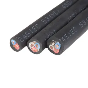 Câble de gaine en caoutchouc 1.5mm 2.5mm 4mm 6mm câble de soudage conducteur en cuivre
