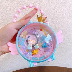 MIO Mini Bolso de Mano con Forma de Ángel para Niñas Pequeñas, Juego de Pinzas para el Cabello con Dibujos Animados, Lazos para el Cabello, Collar de Cuentas de Moda para Niñas - Product Image 4