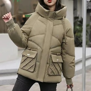 Manteau d'hiver pour femmes 2023 New Down Cotton-Padded Jacket Female Warm Puffer Jacket Windproof Hooded Down Coat Outwear Mujer Korea - Product Image 2