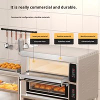 Horno de Gas de Doble Cubierta de 3 Niveles y 9 Bandejas para Panadería Comercial, Horno de Pizza, Horno de Convección de 220V, de Alta Calidad y en Oferta