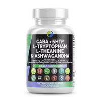 Private Label Schlaf ergänzung GABA 5HTP Kapseln L-Tryptophan L-Theanin Kapsel Ashwagandha Kapseln