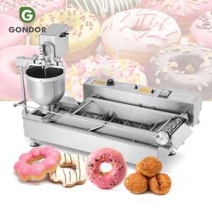 Machine à beignets automatique professionnelle géante en forme de fleur pour la fabrication de mochi, à gaz, modèle complet - Product Image 1