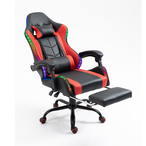 Échantillon Gratuit - <span class=keywords><strong>Fauteuil</strong></span> de Bureau Ergonomique <span class=keywords><strong>avec</strong></span> Éclairage LED, Chaise Gaming PC RGB <span class=keywords><strong>avec</strong></span> Haut-parleurs et <span class=keywords><strong>Repose</strong></span>-pieds - Product Image 5