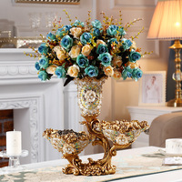P433 Plateau à fruits en résine de style européen, rétro, pour décoration de mariage, vase, cadeau