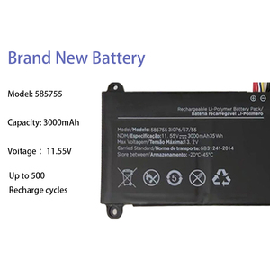 585755 máy tính xách tay Pin chính hãng cho Sony Vaio <span class=keywords><strong>Netbook</strong></span> 3icp6/57/55 3000mAh/34.65wh 11.55V - Product Image 2