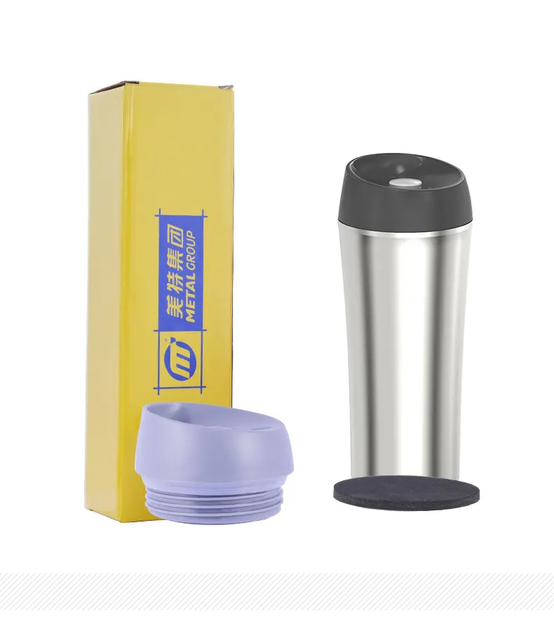 Portable 304/201 Stainless Steel Thermos Cup Insulated Vacuum Flask Wine Tumblers Cars Mug With Lid