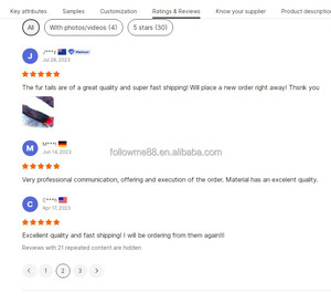 Cao Cấp Fox Đuôi Túi Xách Mặt Dây Chuyền Mềm Sang Trọng Xe Móc Chìa Khóa Mặt Dây Chuyền Bán Buôn Bất Fox Đuôi 35-45Cm Fluffy Fox Đuôi Keychain - Product Image 5