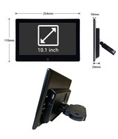 Monitor de Reposacabezas Android de 10.1 Pulgadas con Pantalla IPS para Entretenimiento en el Asiento Trasero del Automóvil, Reproductor Multimedia, Video, Entrada USB, TF, AV, Carplay
