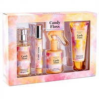 Mini Eau Fraîche Parfumée en Spray – Coffret Pêche Rose Bling Star Barbe à Papa Crème Sucrée – Format Voyage – Parfum Longue Durée pour Femme
