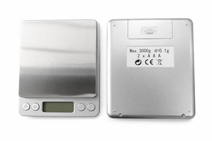 Bilancia da Cucina Digitale in Acciaio Inox a Doppio Vassoio, Strumento di Misurazione Alimenti ad Alta Precisione - Product Image 2