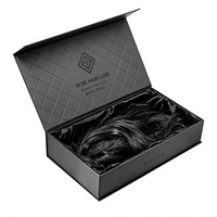 Boîte cadeau magnétique pliable en carton rigide de luxe avec logo personnalisé et fermeture à ruban pour l'emballage de robes de mariée et de vêtements
