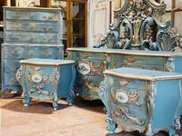 Updecors Tiroirs de coiffeuse modernes du milieu du siècle en bois de bouleau massif sculpté à la main de luxe classique et personnalisé pour chambre à coucher