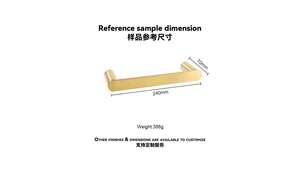 Maxery <span class=keywords><strong>Leslie</strong></span> Porte-serviettes court en laiton satiné <span class=keywords><strong>de</strong></span> style moderne <span class=keywords><strong>de</strong></span> haute qualité pour la maison, l'hôtel et la salle <span class=keywords><strong>de</strong></span> bain. - Product Image 5